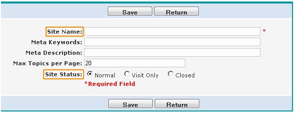 Set Your Forum Name and Status